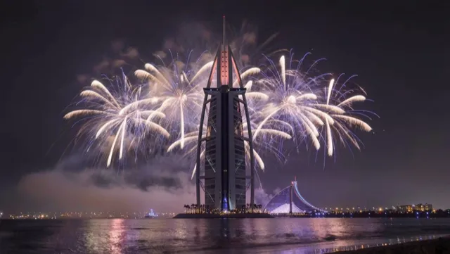 Burj Al Arab NYE fireworks
